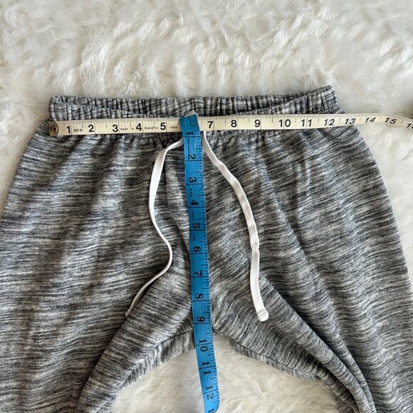 Y2K PINK Victorias Secret Grey Cropped Jogger Drawstring Sweatpants - Small - Picture 2 of 6